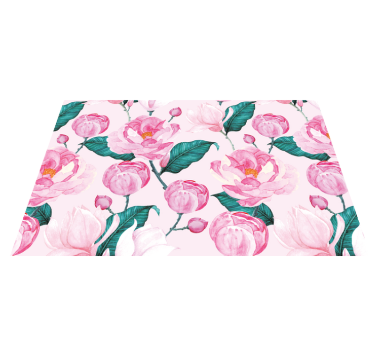 Set de table original motif floral rose - TenStickers