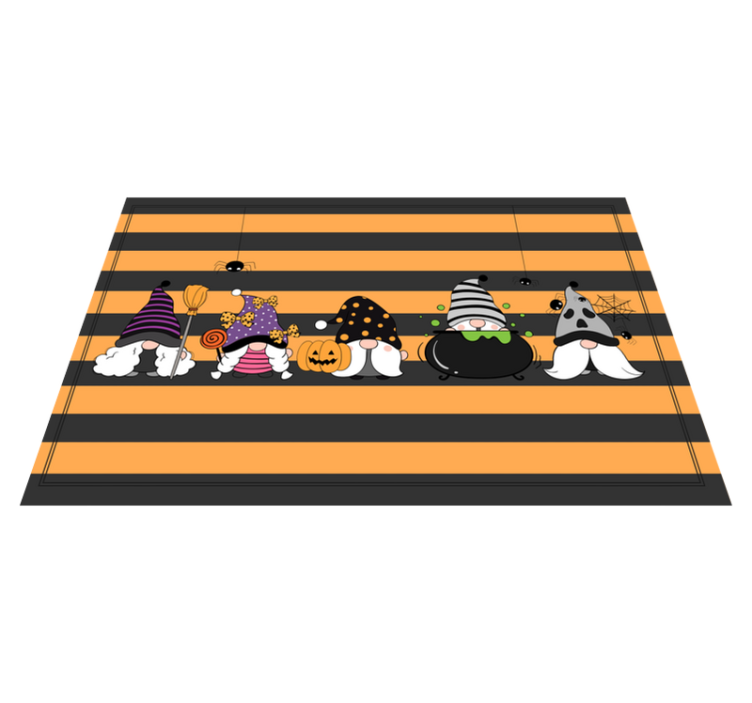 Set de table halloween chapeaux de gnome halloween - TenStickers