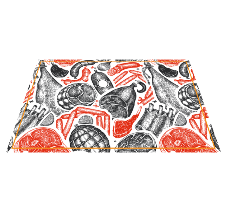 Set de table original motifs d'illustration culinaire - TenStickers