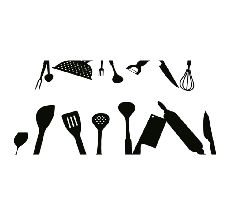 Set de table original collection ustensiles de cuisine - TenStickers