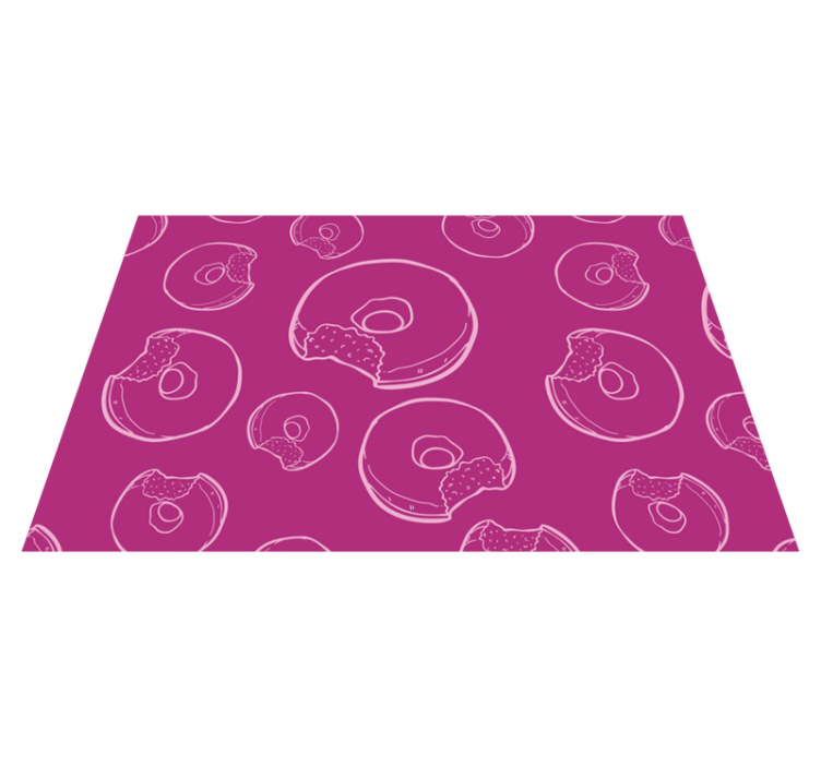 Set de table original motif donuts colorés - TenStickers