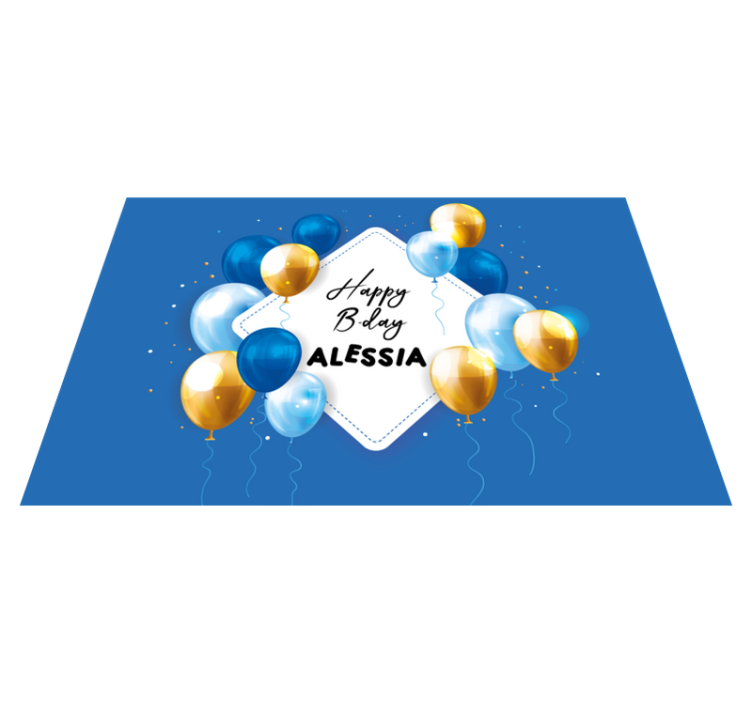 Set de table enfant célébration de ballons d'anniversaire - TenStickers