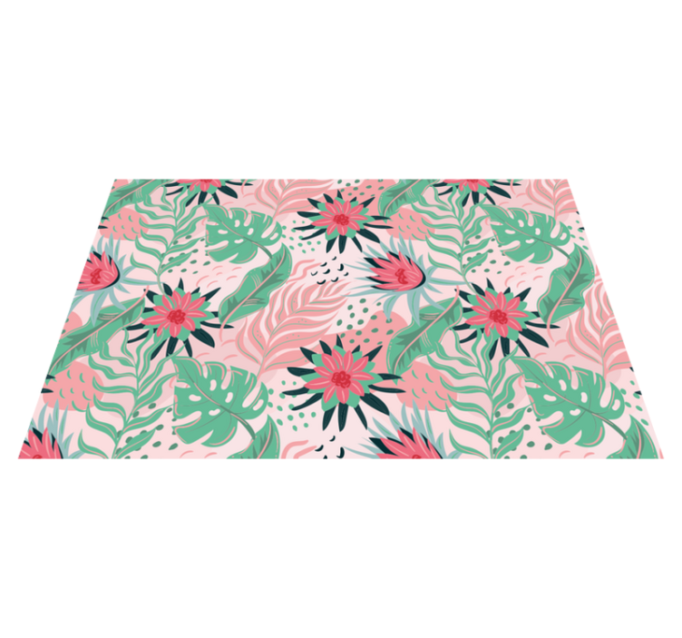 Set de table original motif floral tropical - TenStickers