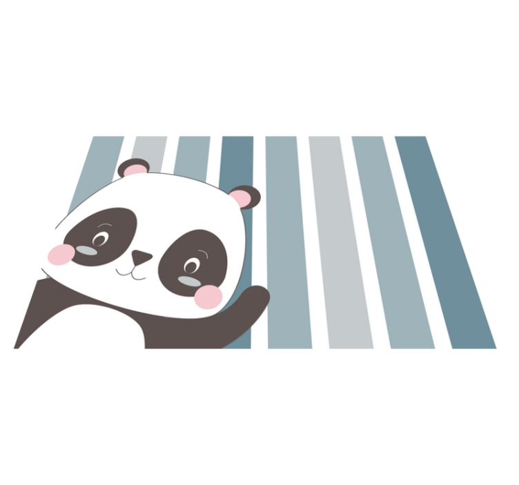 Set de table enfant design personnage panda - TenStickers