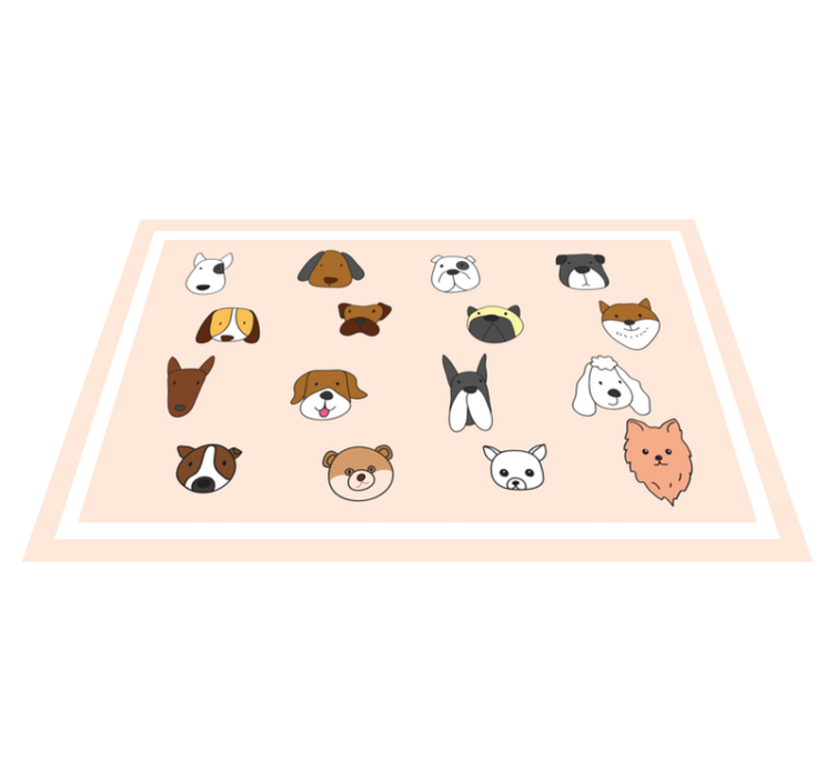 Set de table enfant collection visages d'animaux - TenStickers