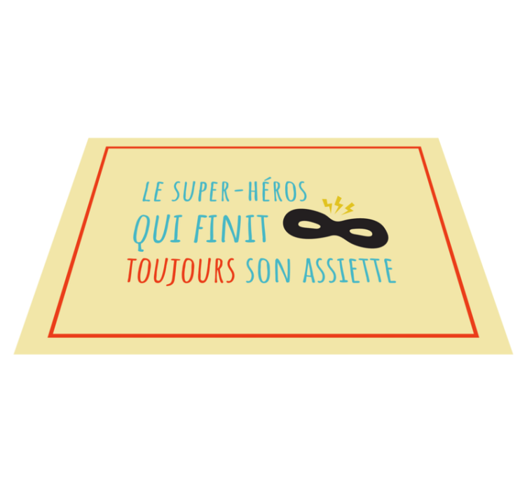 Set de table enfant inspiration super-héros - TenStickers