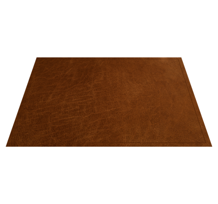 Set de table design bois Effet cuir marron - TenStickers