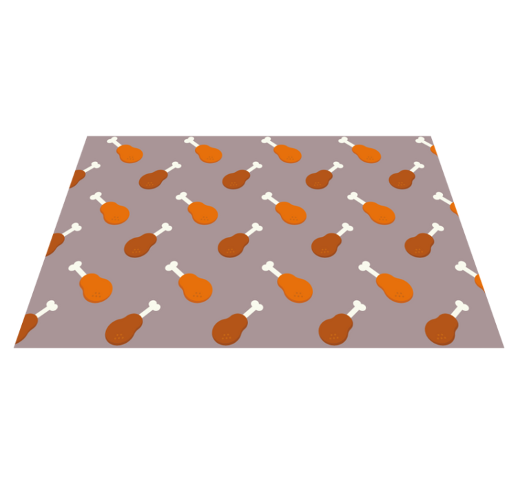 Set de table original motif cuisse de poulet - TenStickers