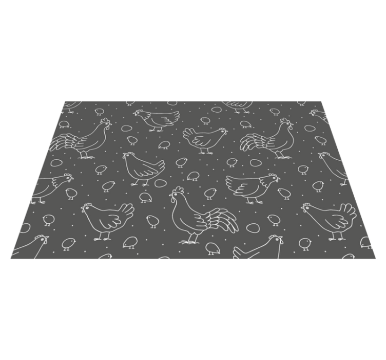 Set de table original bol charmant de poule - TenStickers