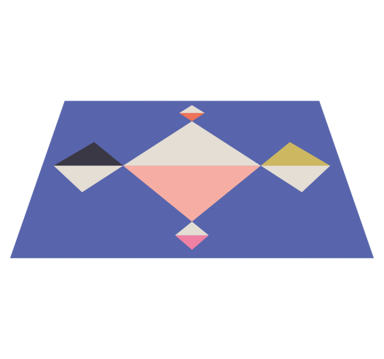 Set de table moderne carrés géométriques colorés - TenStickers