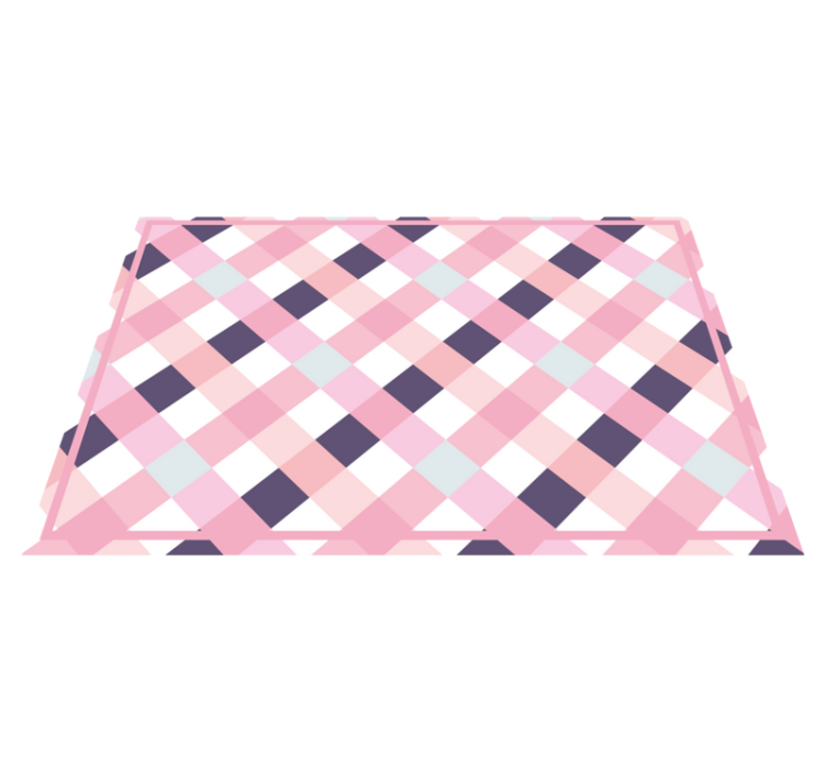 Set de table motif tartan aux teintes douces - TenStickers