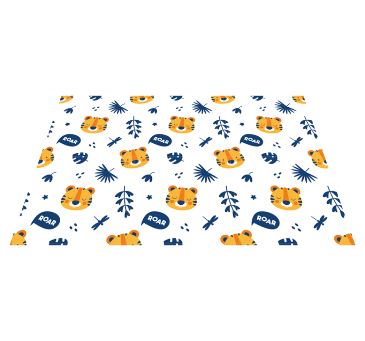 Set de table enfant motif visage de tigre - TenStickers