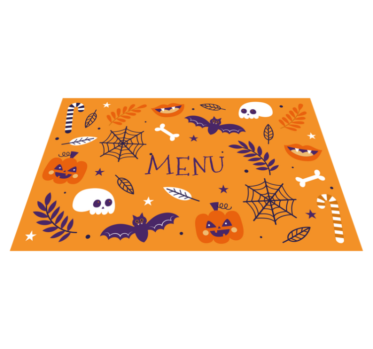 Set de table halloween menu d'halloween effrayant - TenStickers