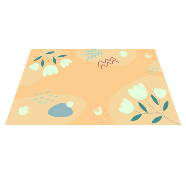 Set de table original motif floral abstrait - TenStickers
