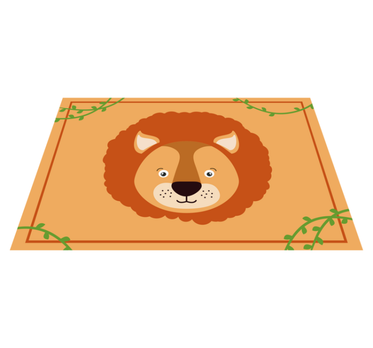 Set de table design enfant Dessin de lion mignon - TenStickers