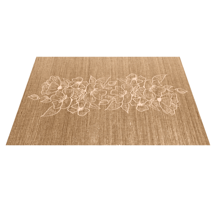 Set de table surface florale en relief - TenStickers