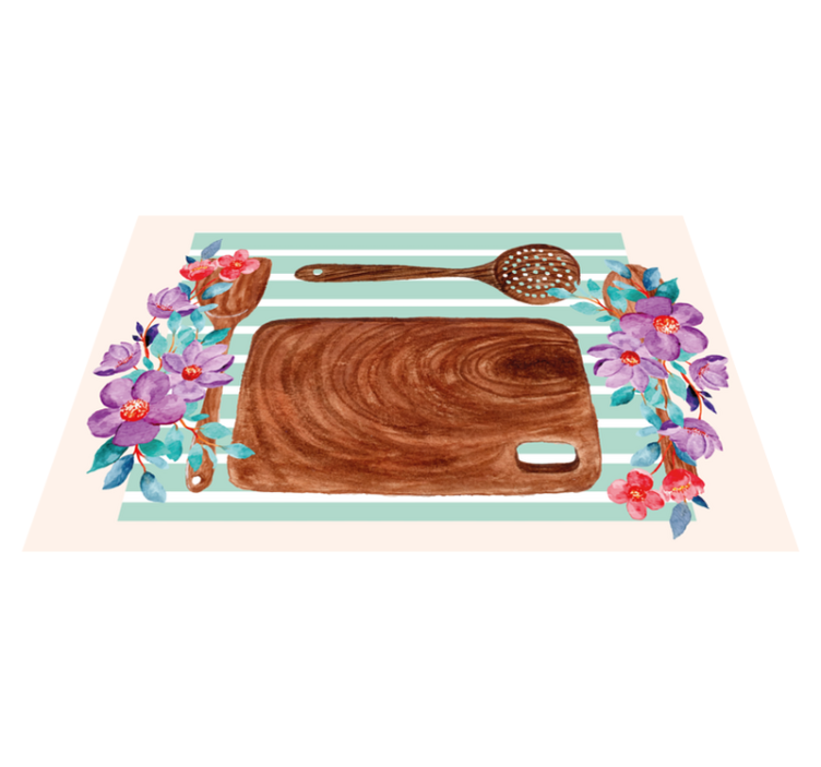 Set de table original scène culinaire élégante - TenStickers