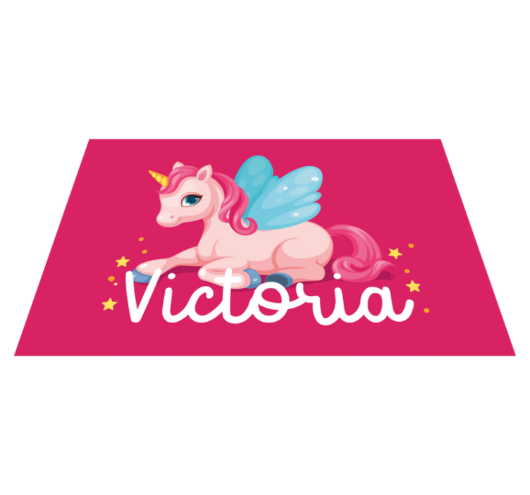 Set de table enfant illustration de licorne fantaisie - TenStickers