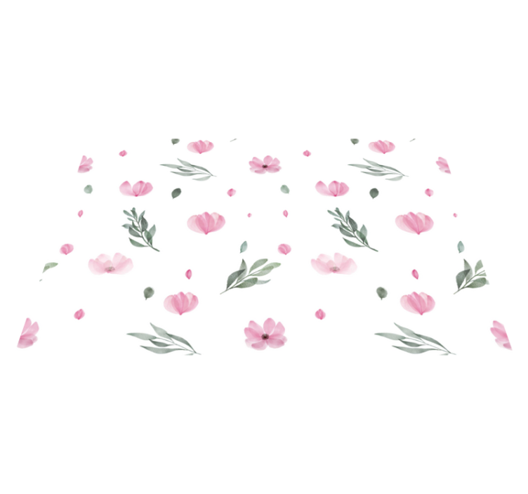 Set de table noël motif floral aux teintes douces - TenStickers