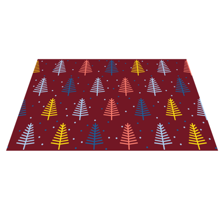 Set de table noël motif arbre coloré - TenStickers