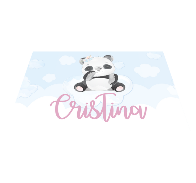 Set de table enfant personnage panda mignon - TenStickers