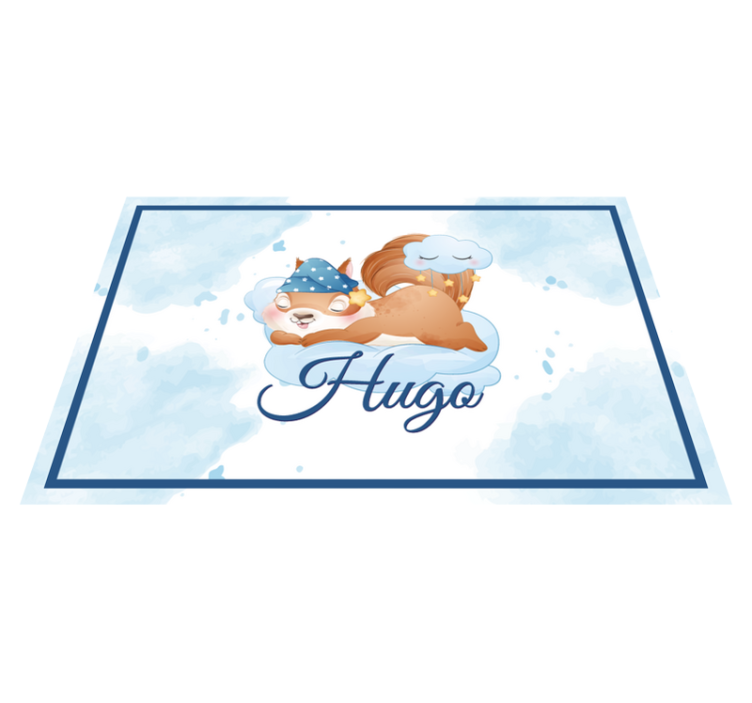 Set de table enfant Écureuil sur un nuage - TenStickers