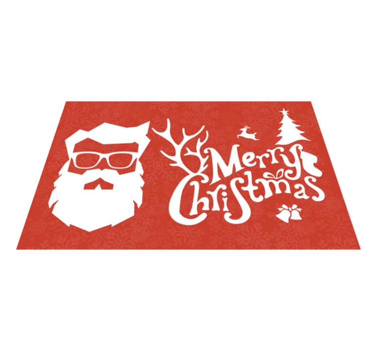Set de table noël père noël avec lunettes - TenStickers