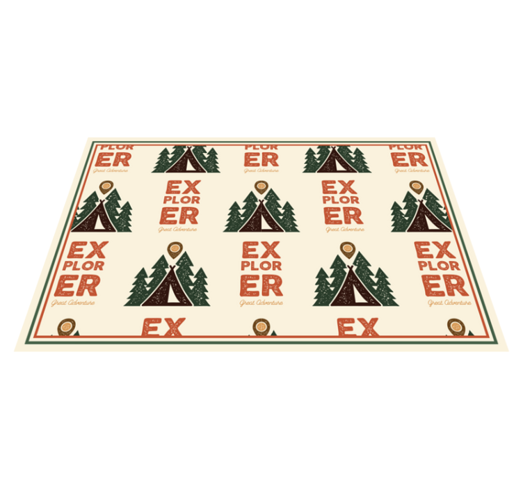 Set de table original motif aventure explorateur - TenStickers