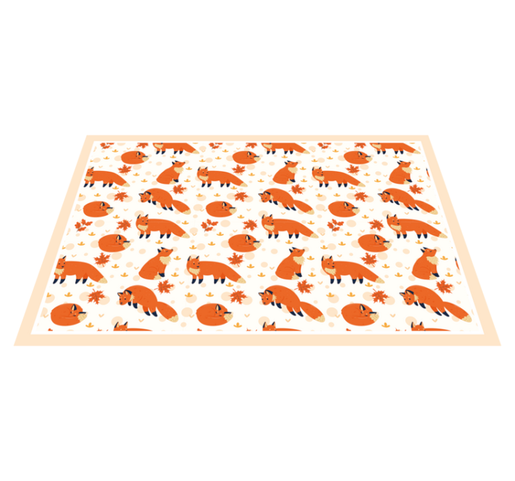 Set de table enfant motifs de renard joyeux - TenStickers