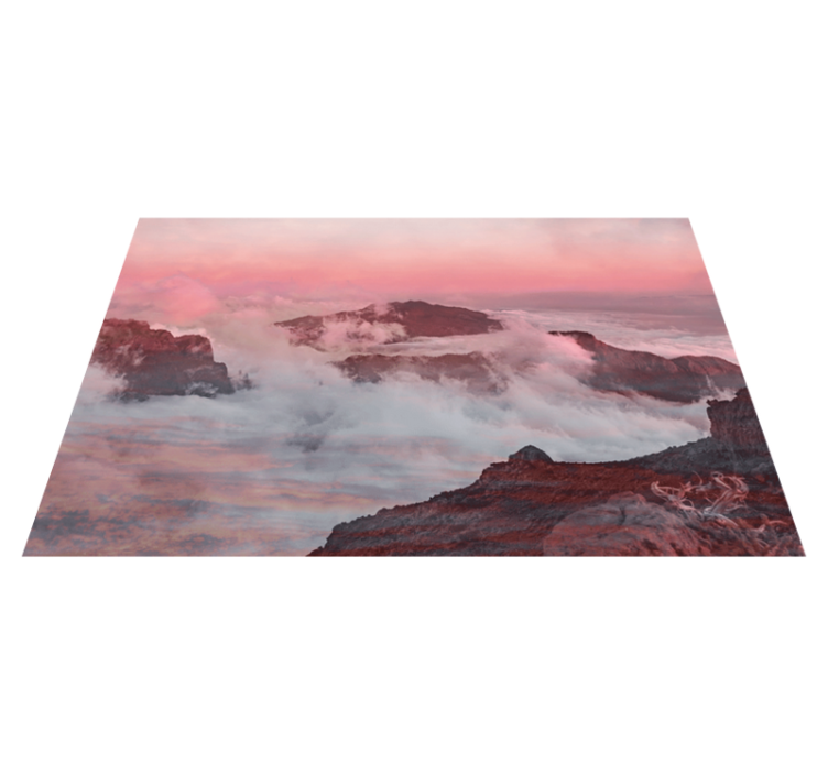Set de table moderne paysage de montagne - TenStickers
