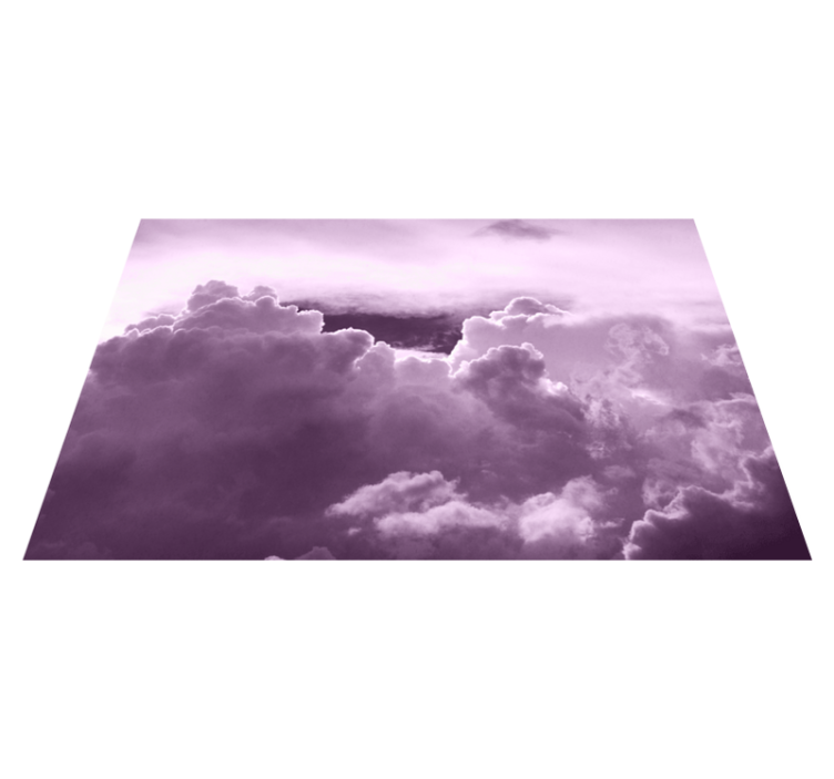 Set de table nuages en violet - TenStickers