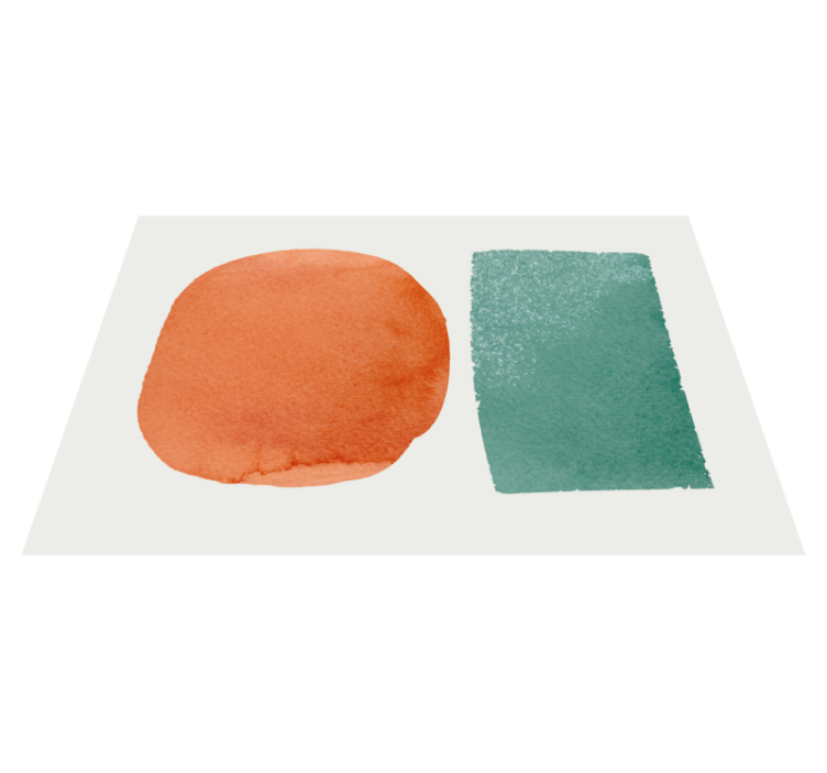 Set de table taches de couleur abstraites - TenStickers