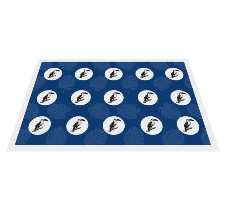 Set de table original motif oiseaux tropicaux - TenStickers