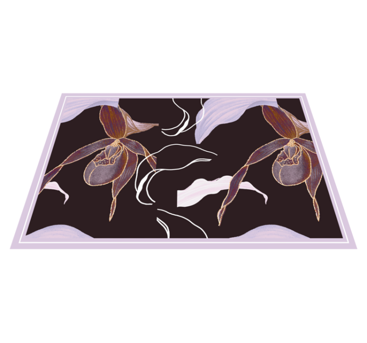 Set de table élégant motif floral orchidée - TenStickers