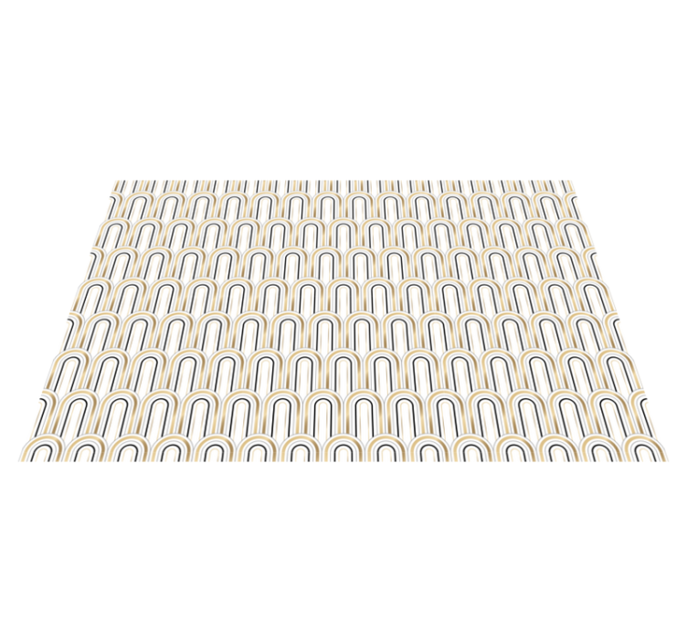 Set de table moderne motifs de lignes courbes - TenStickers