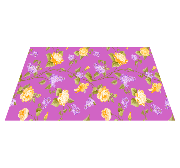 Set de table original motif floral aux couleurs vives - TenStickers