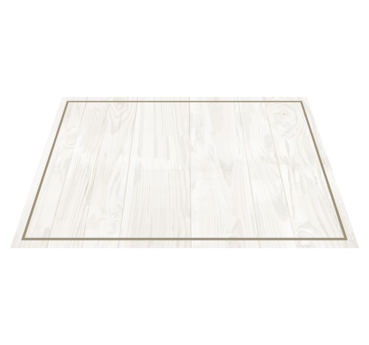 Set de table rectangulaire Bois blanc - TenStickers