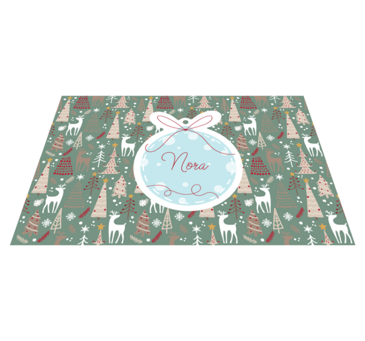 Set de table pour noel Modèle de forêt de noël - TenStickers