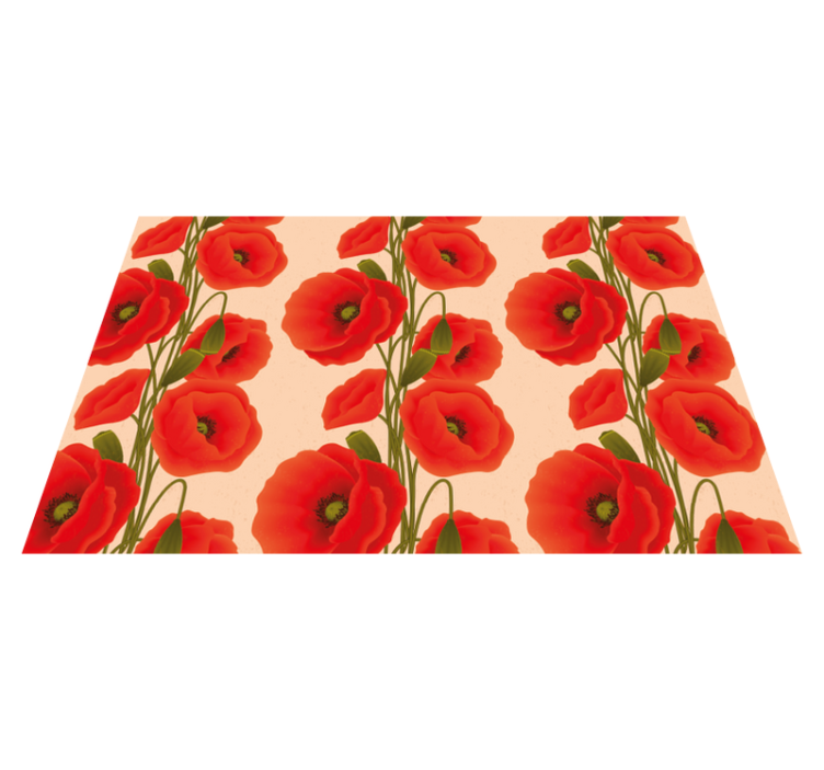 Set de table motif de coquelicots - TenStickers
