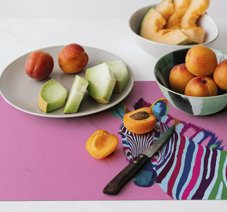 Set de table zebre Pop art - TenStickers