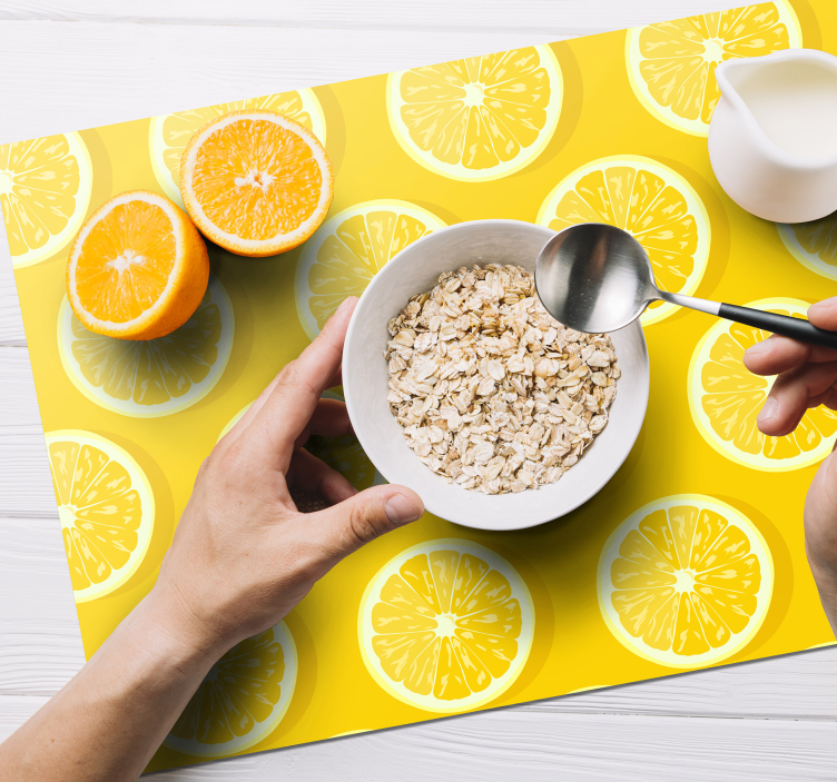 Set de table fruits Citrons tranchés - TenStickers