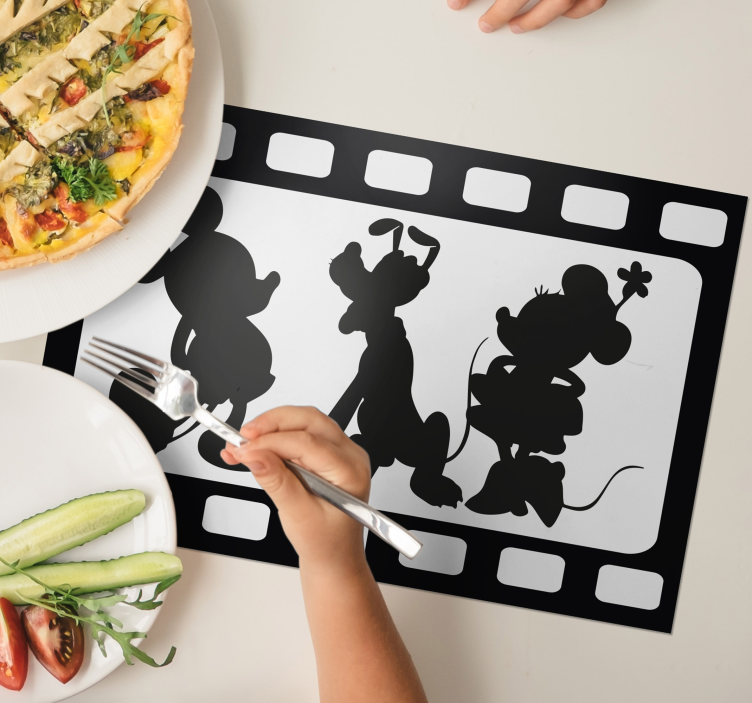Set de table design enfant Mickey et minney et pluto - TenStickers