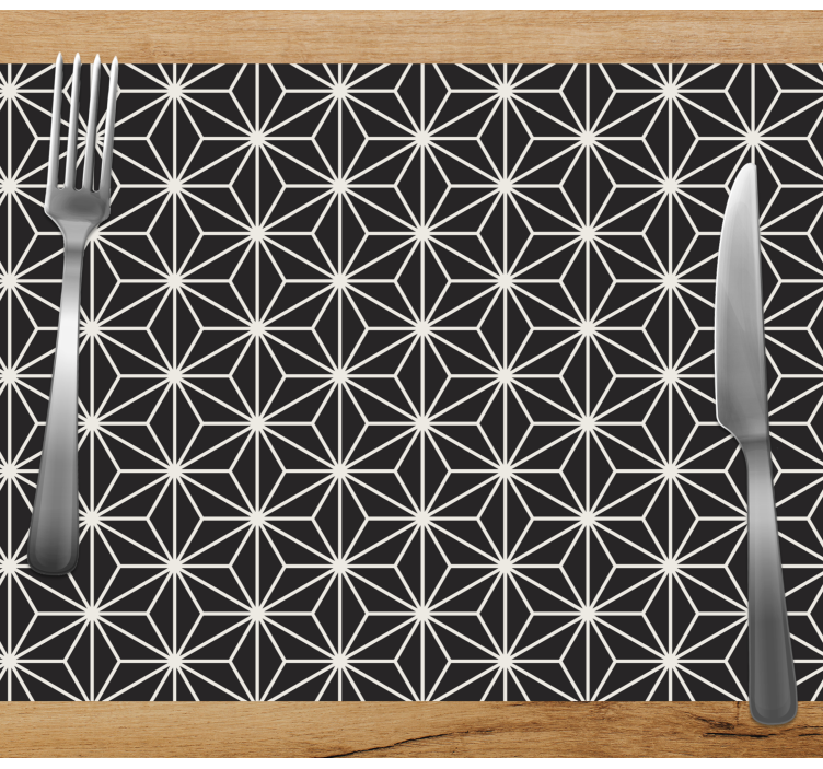 Set de table design elegant Modèle d'asanhoa japonais - TenStickers