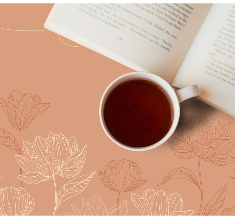 Set de table original Fleurs délicates couleurs douces - TenStickers