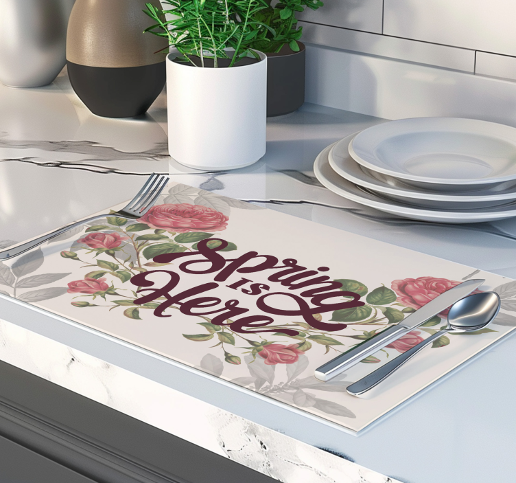 Set de table pour maison le printemps est là - TenStickers