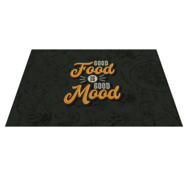 Phrases de nourriture citation sets de table en vinyle - TenStickers