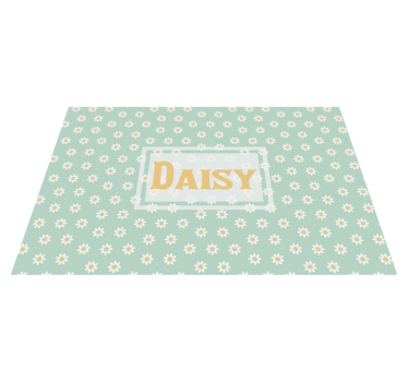 sets de table en vinyle floral sticker marguerite pour enfants - TenStickers