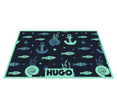 Set de table personnalisable avec Poissons sous-marins - TenStickers