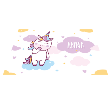 Set de table Licorne et nom personnalisable - TenStickers