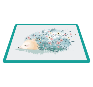 Set de table enfant illustration de hérisson mignon - TenStickers